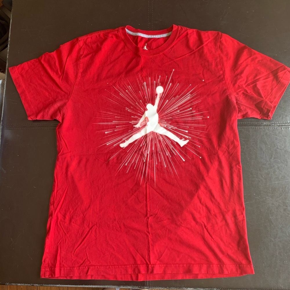 Red Jordan tee